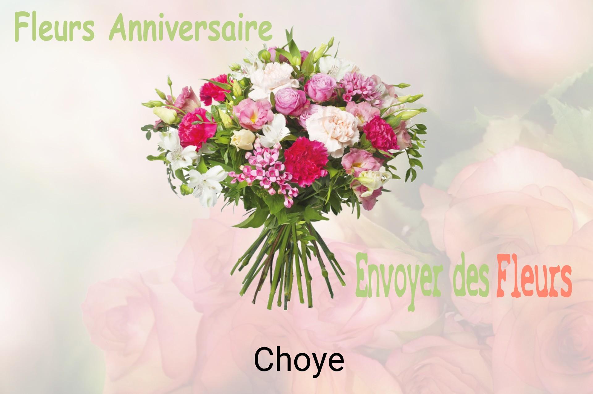 Bouquet de fleurs d’anniversaire livré à Choye